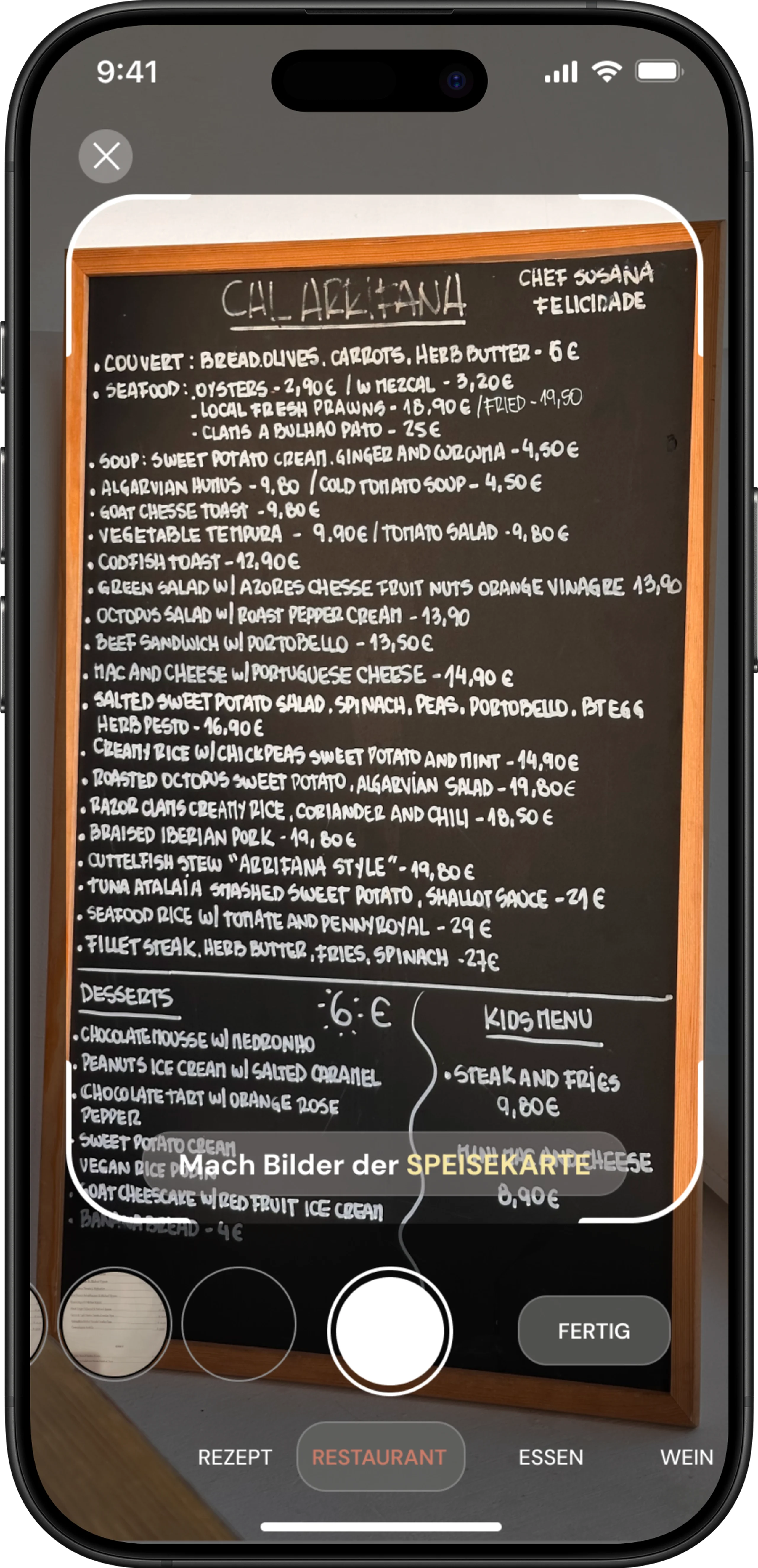 Restaurant · Grape Guru Scanner